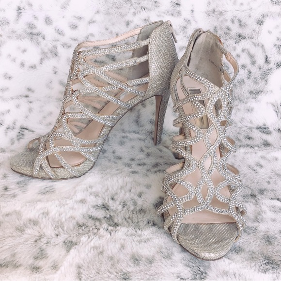 I. N.C. Women's Sharee High Heel Rhinestone Evening Sandals - Picture 1 of 6